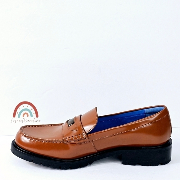 New! Free People Liv Leather Penny Loafers - Picture 9 of 16